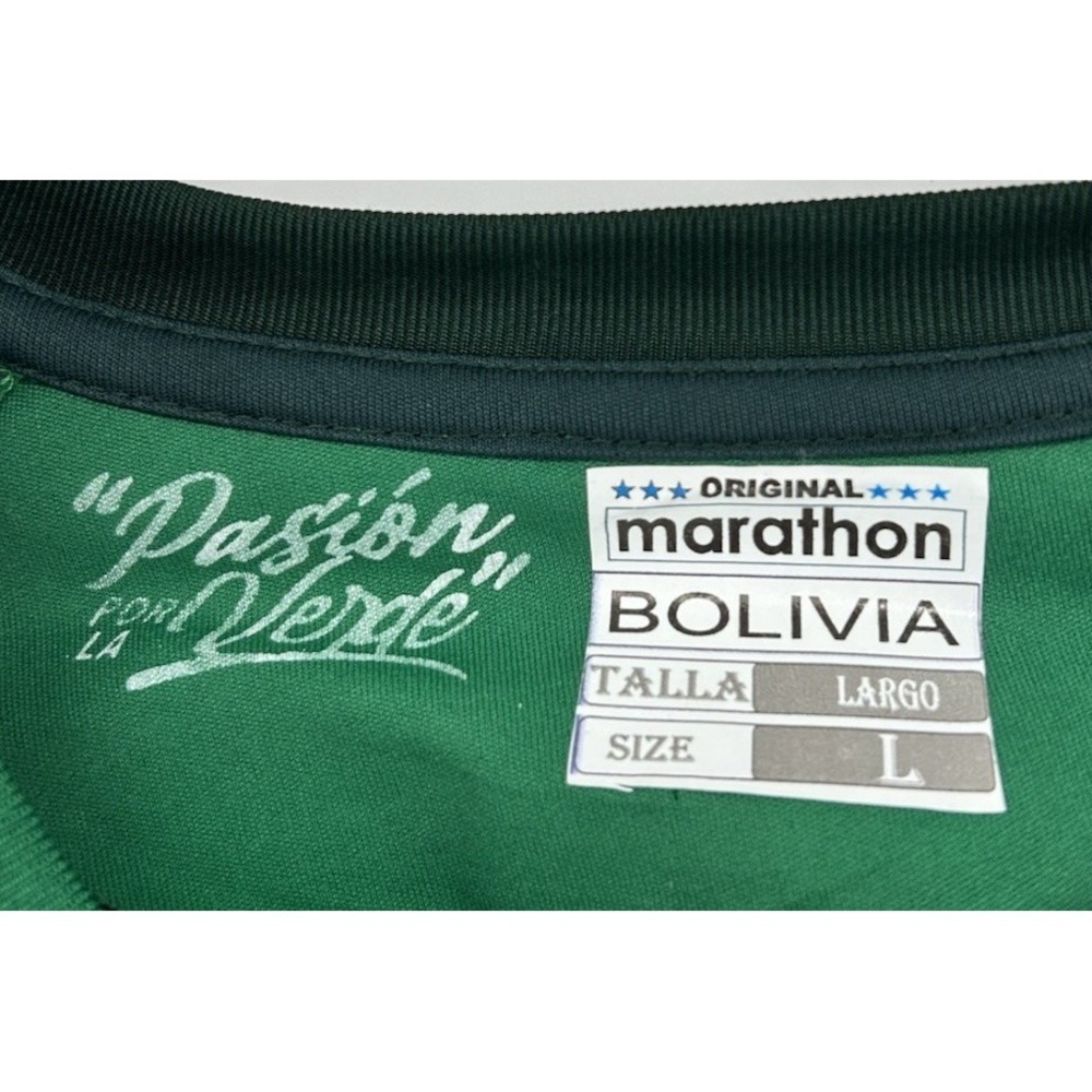 Marathon Bolivia National Football Team Short Sleeve Home Jersey Green Large - Picture 5 of 7